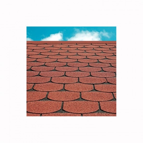 Yonca Desenli Shingle Kırmızı Yonca Desenli Shingle Kırmızı
